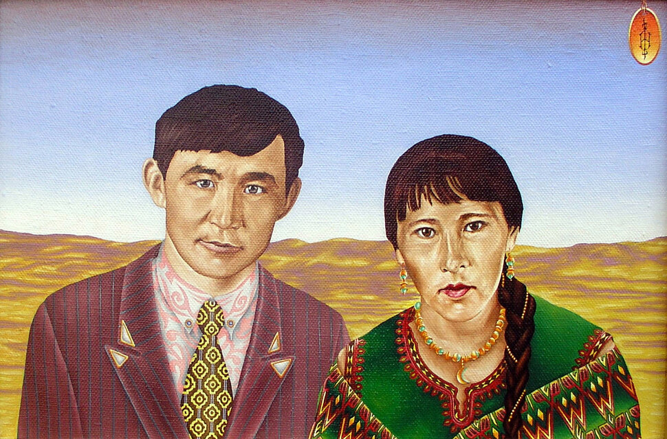 Родители Равиля : 40х60 : холст масло : 2005