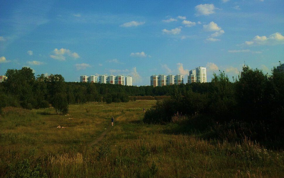 За городом