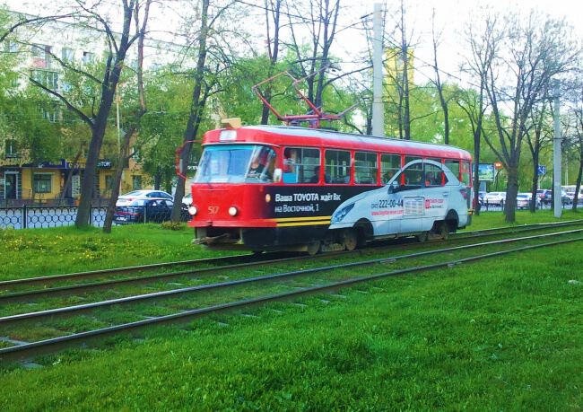 С трамваем по городу