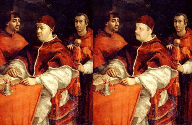 Папа Лев 10 с кардиналами