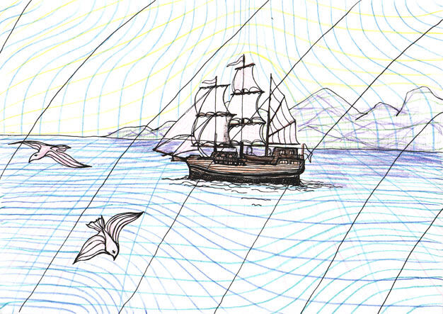 Рисунок тихого моря
