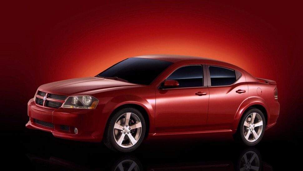 Dodge Avenger в красном