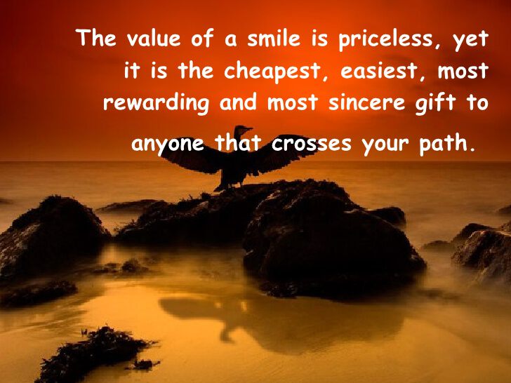 The value of a smile