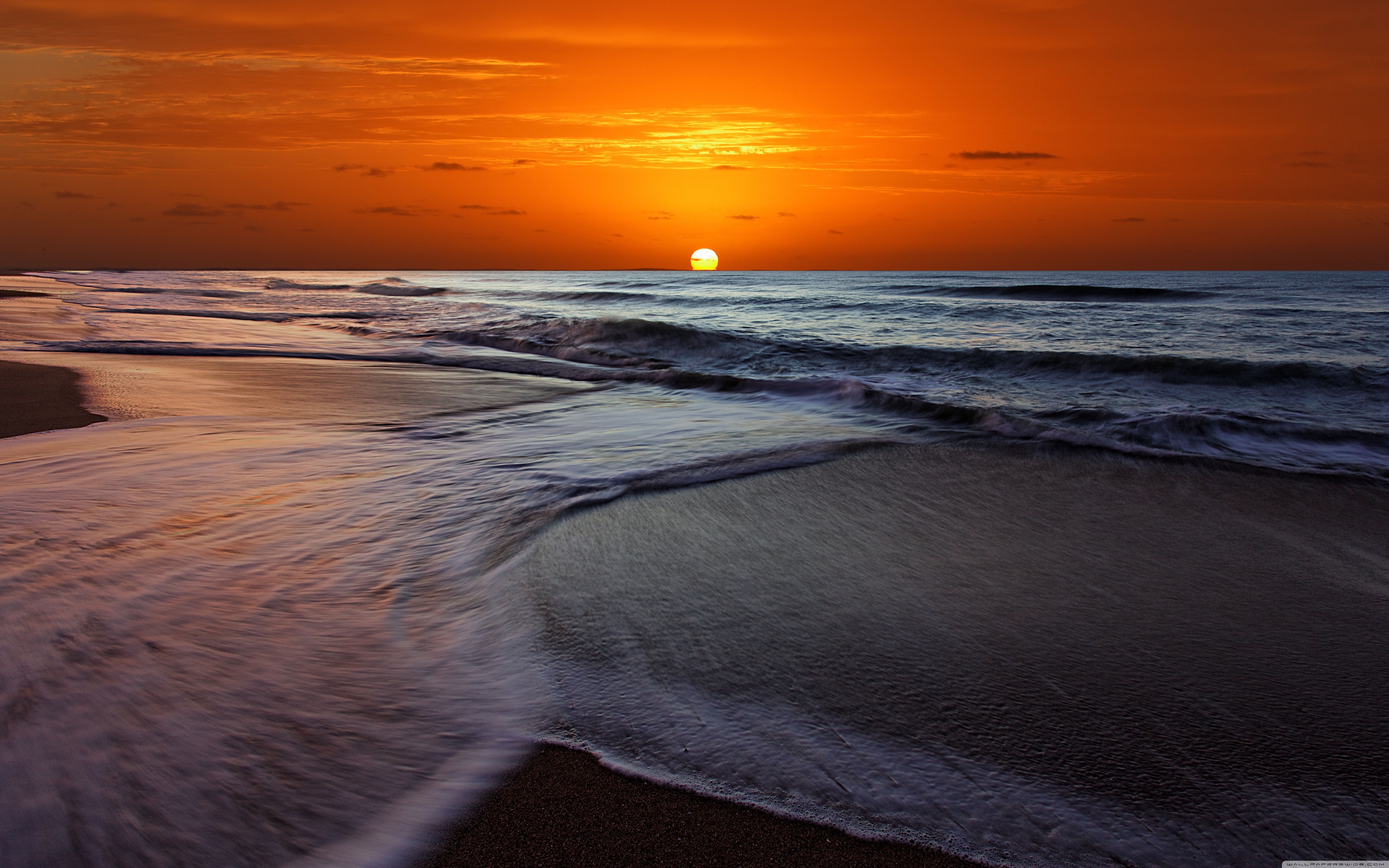 волны море берег рассвет wave sea shore dawn скачать