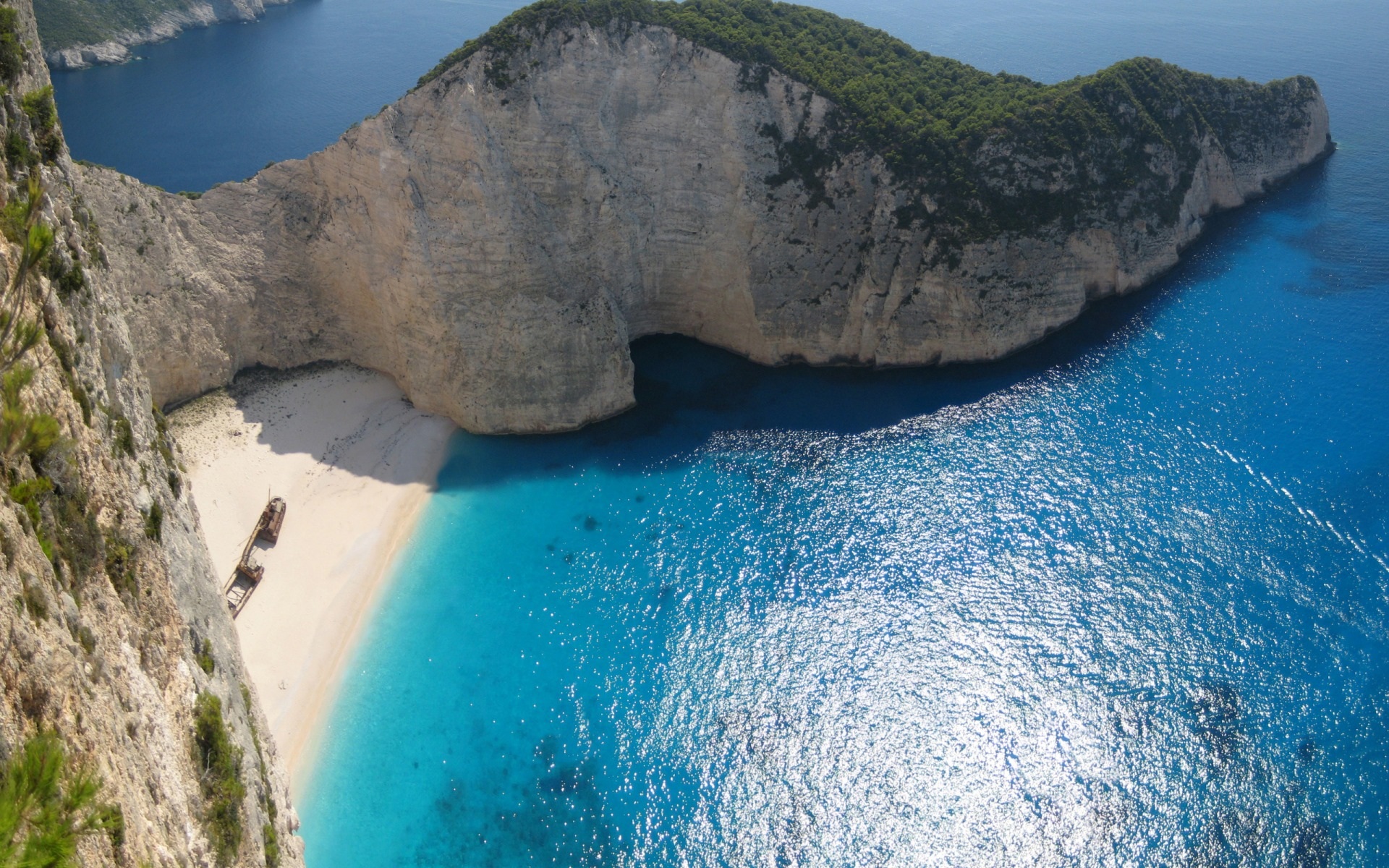 природа скалы горизонт море Лефкас Греция nature rock horizon sea Lefkada Greece без смс