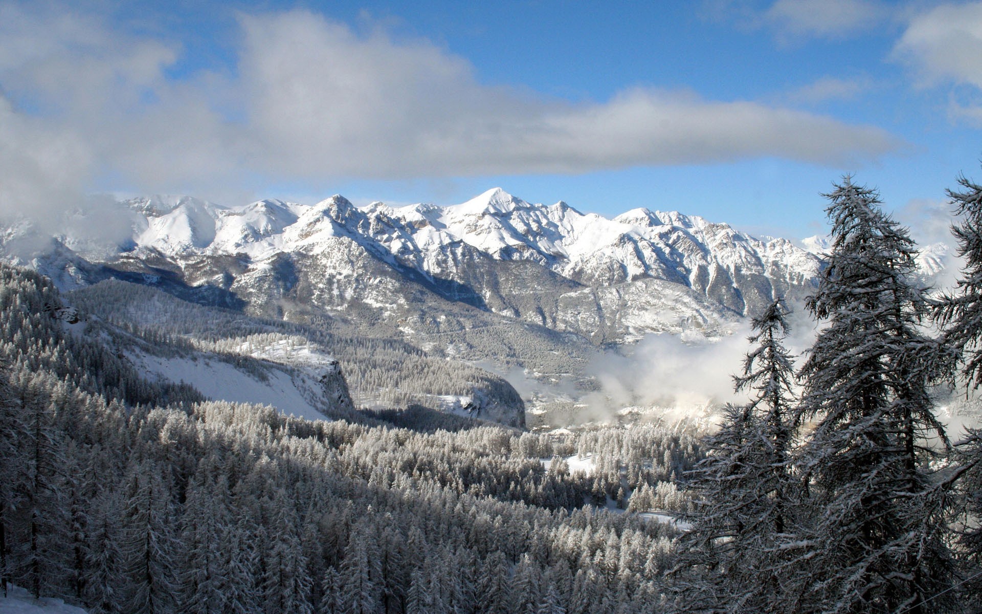 горы снег mountains snow скачать