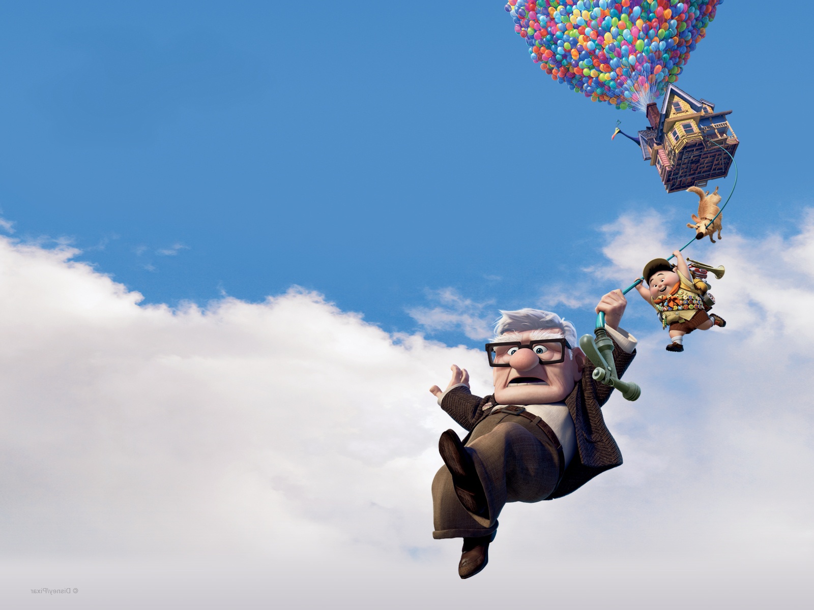 Мультфильм вверх полет на шариках без смс