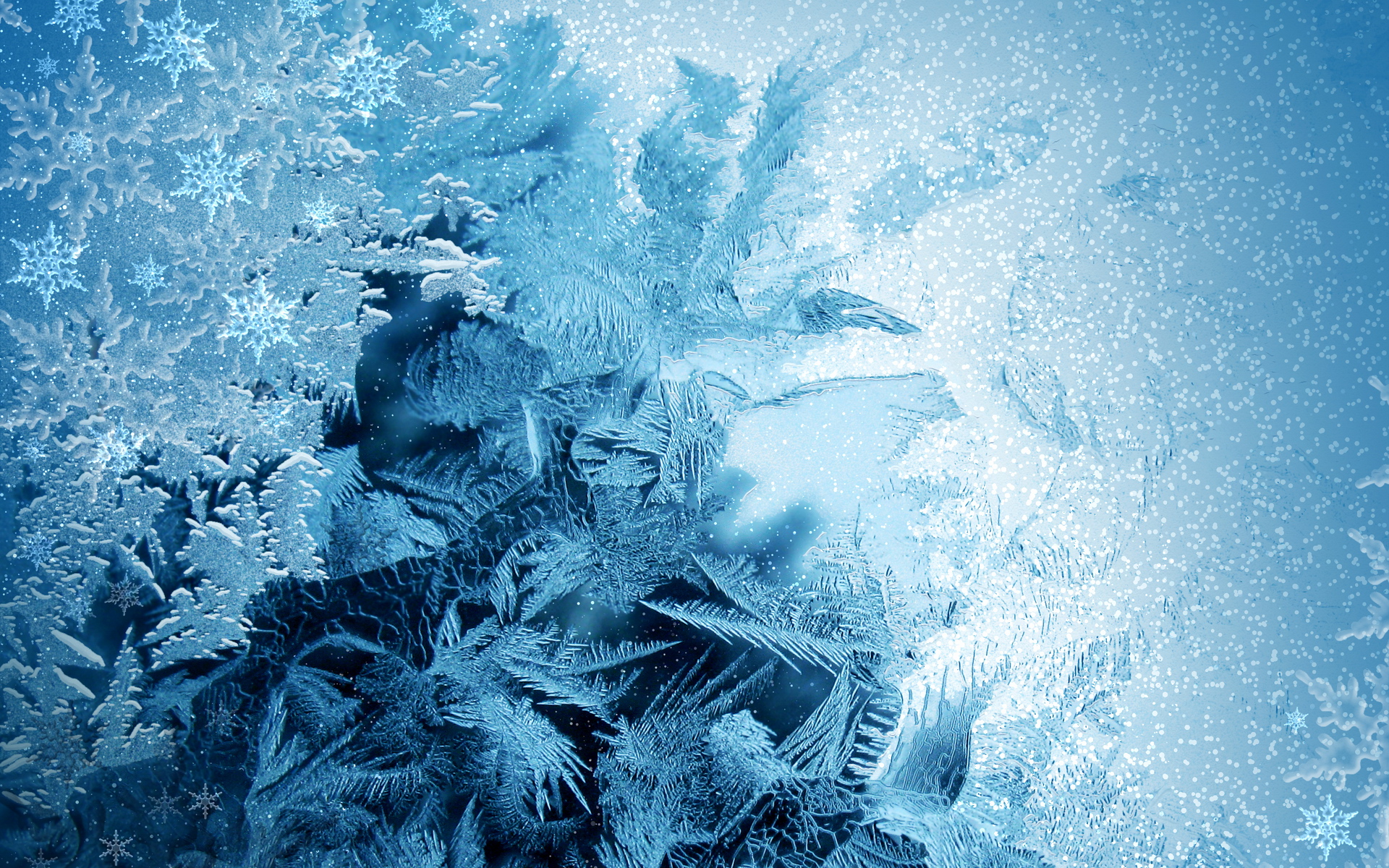 Winter fantasy иней на стекле обои и картинки на рабочий стол скачать