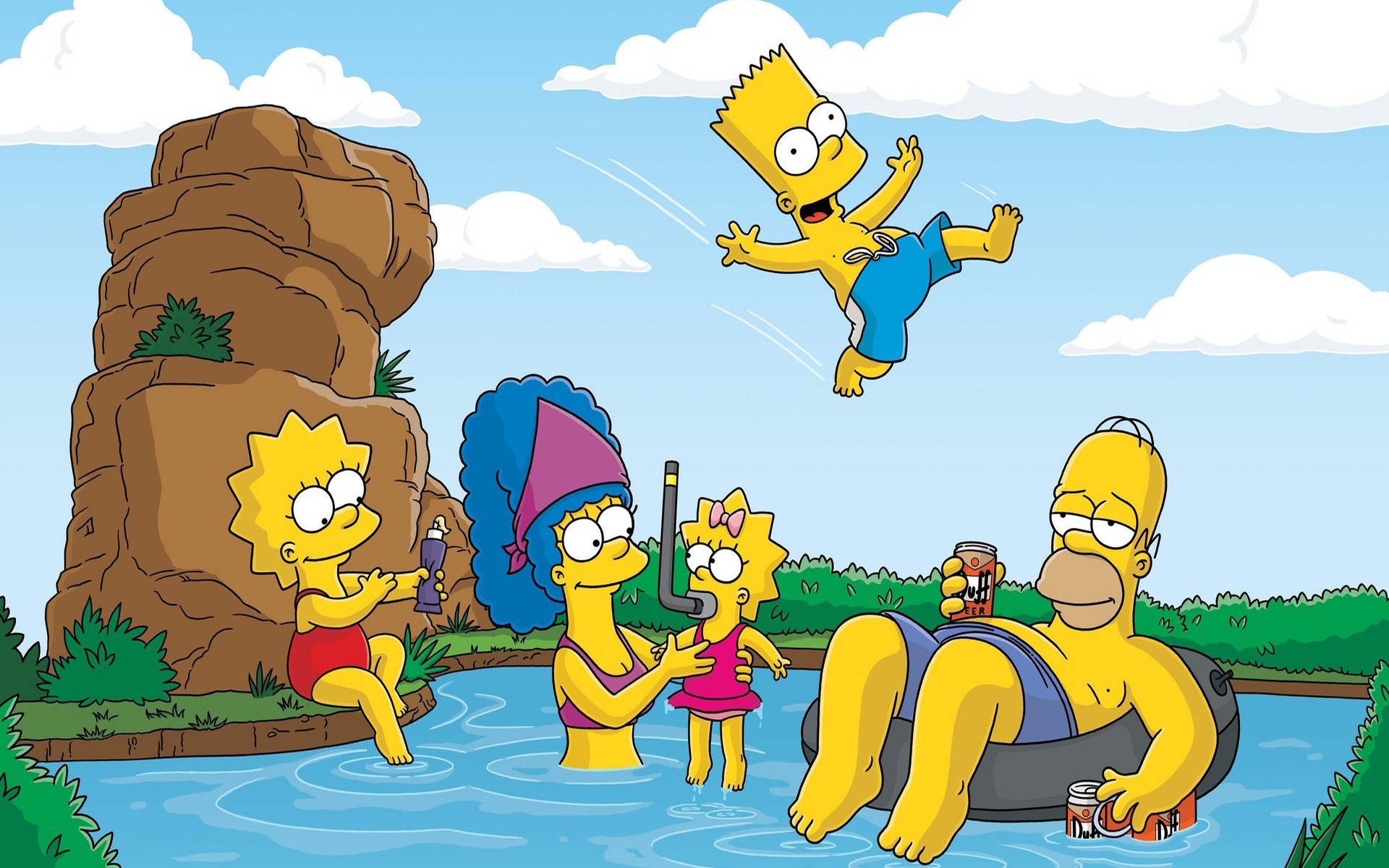Homer simpson in paradise картина