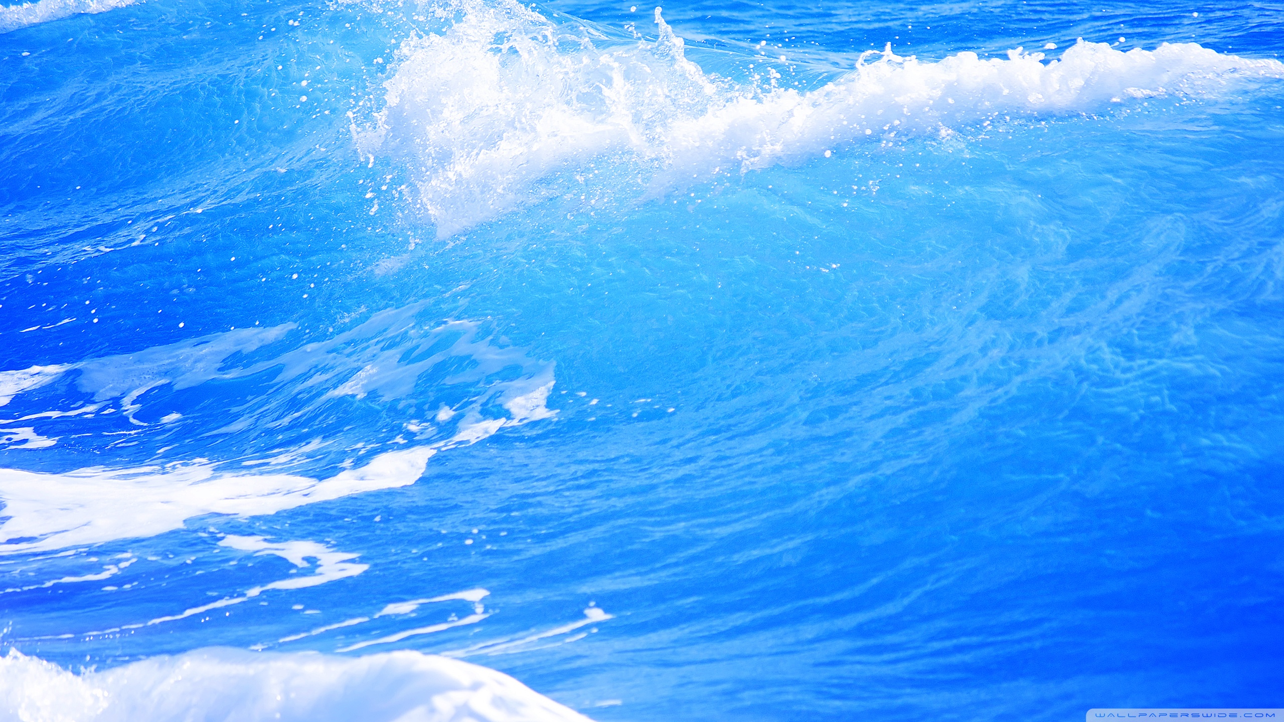 Волны голубой воды без смс