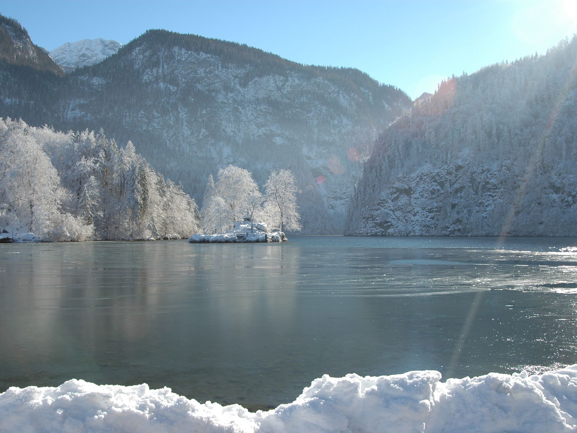 природа горы деревья лед nature mountains trees ice скачать