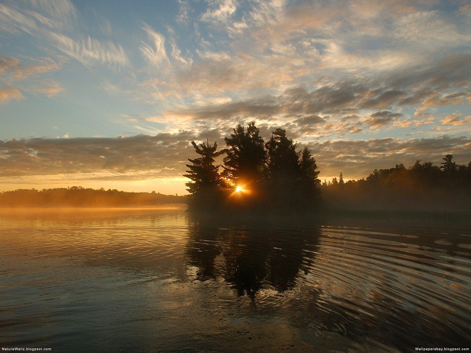 Churchill River at Sunset, Manitoba, Canada скачать