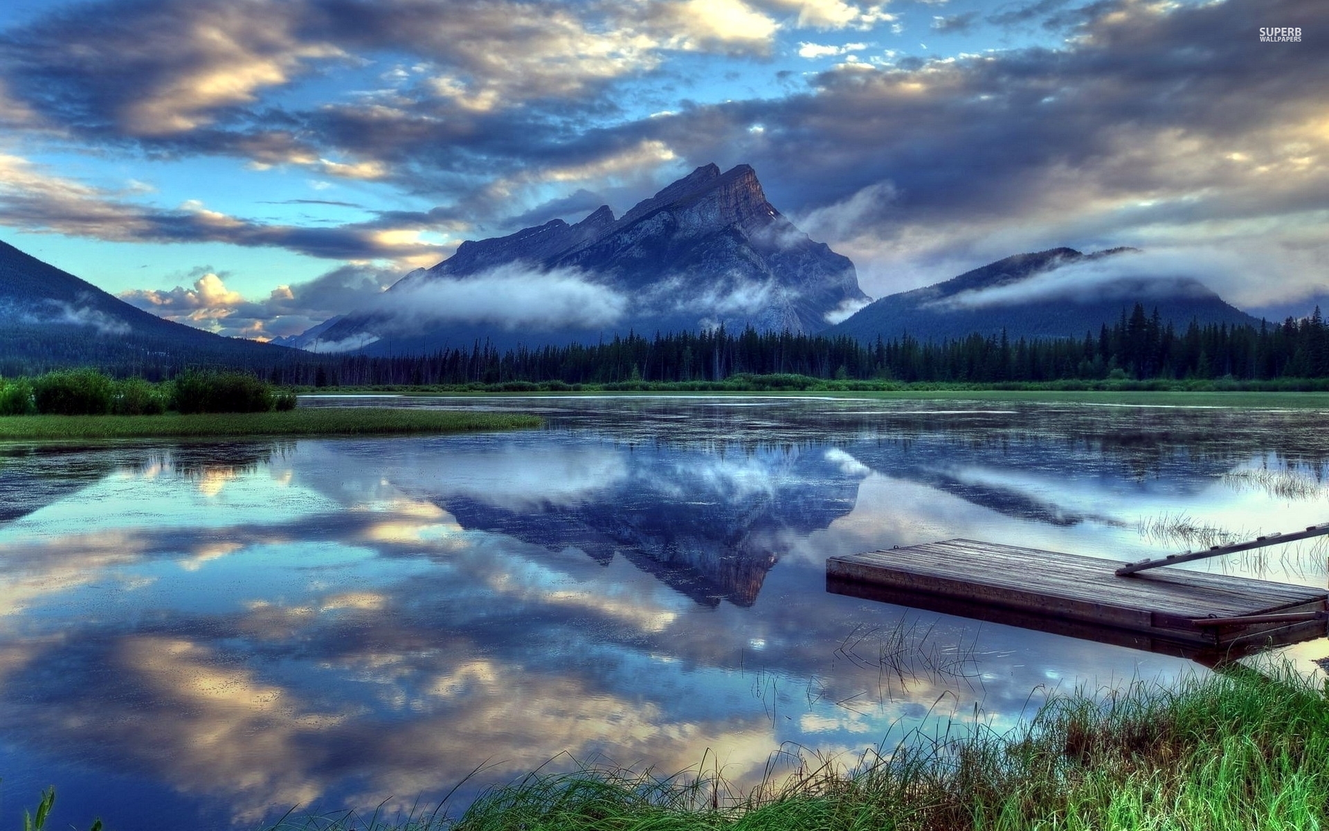 Wedge Pond, Alberta, Canada скачать