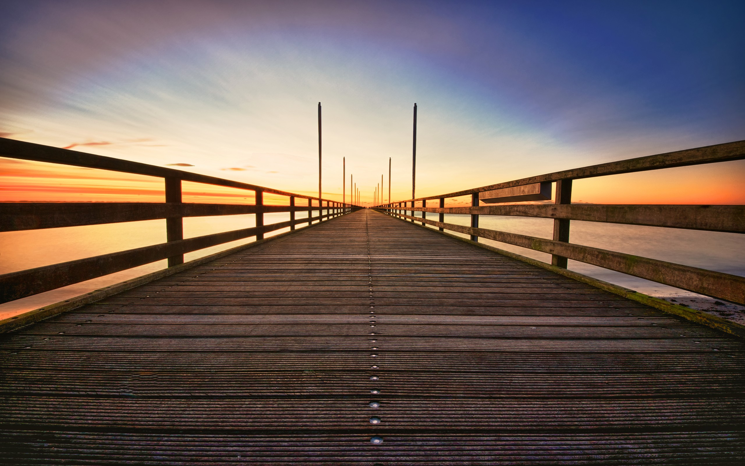 природа море мост nature sea the bridge скачать