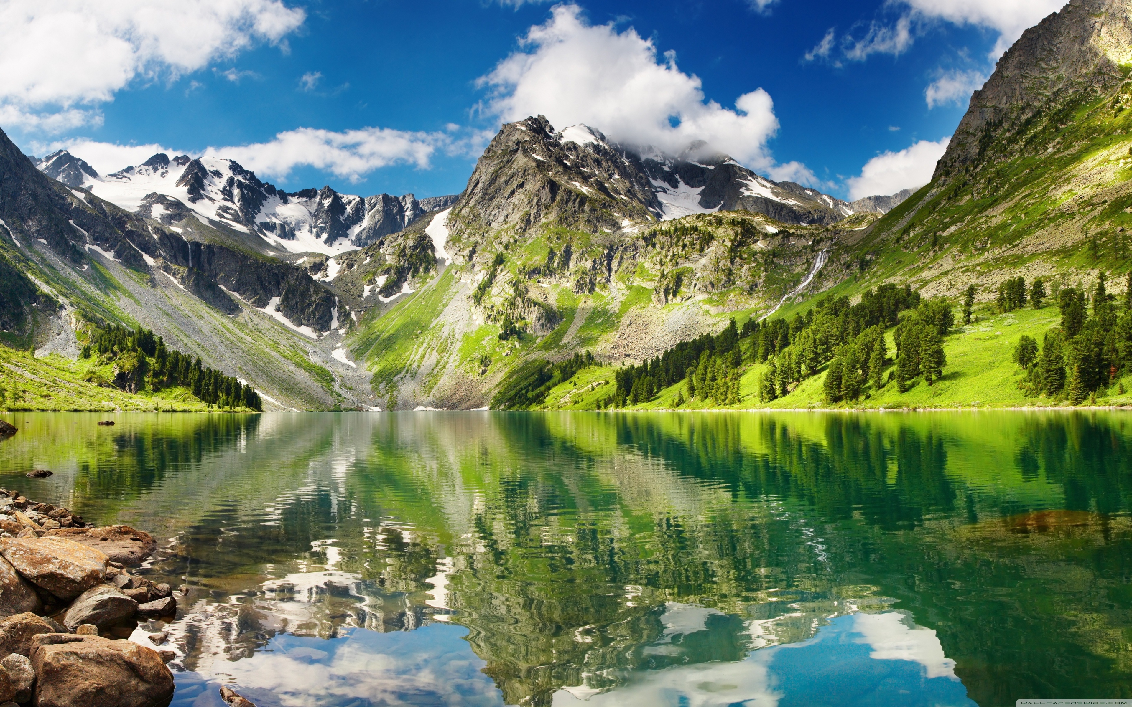 Red Mountain Reflected in Alpine Tarn in Gary Cooper Gulch, Ouray, Colorado загрузить