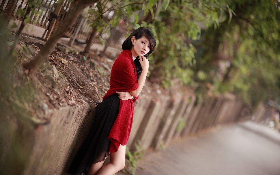 Outdoor asian cheating virgin
