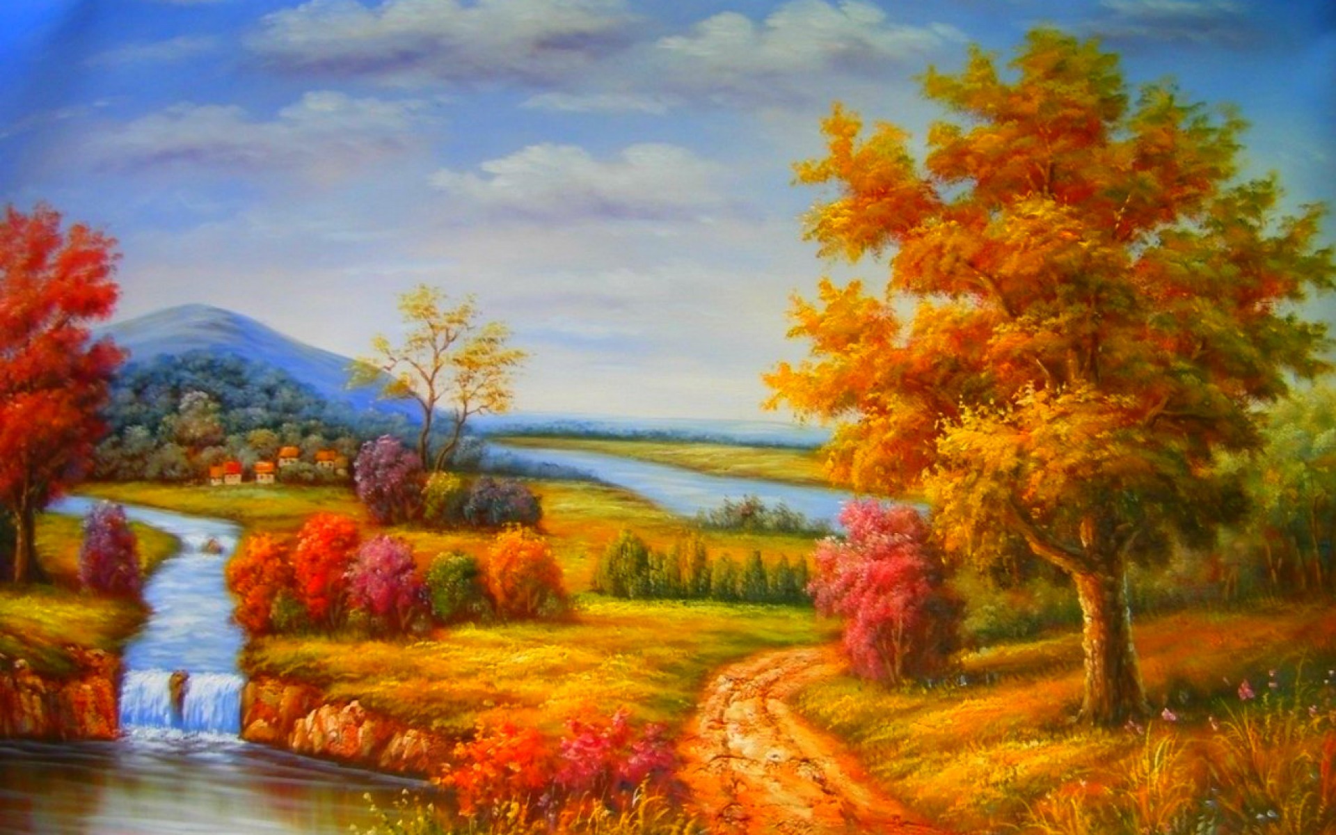 Пейзаж на тему природа. Художник Graham Gercken. Осенние картины. Картины на тему осень. Картина осень.